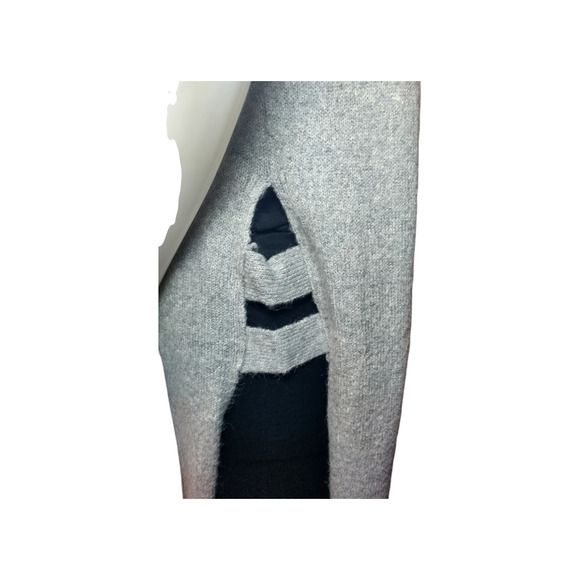 Fate Womens Sleeveless Turtleneck Cashmere Blend Sweater Dress Gray Large - Picture 13 of 16